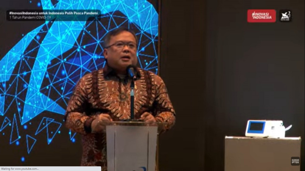 Menristek Bambang Brodjonegoro. Tangkapan layar Youtube.