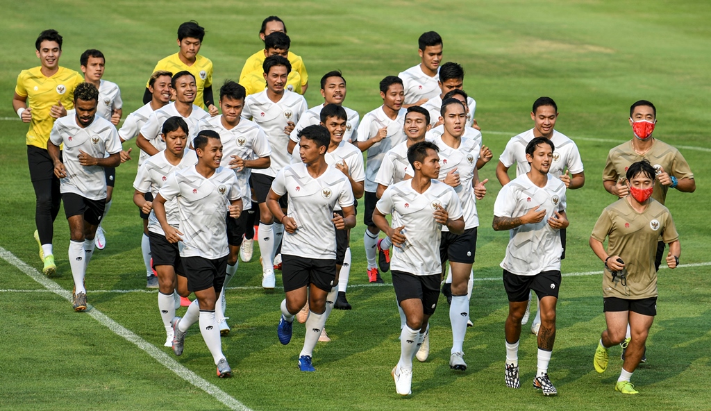 Skuat Timnas Indonesia. (Foto: Antara/M Risyal Hidayat)