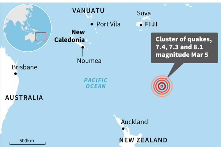 Gempa M 8,1 di Selandia Baru Picu Tsunami Regional