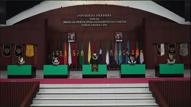 Wisuda daring UI. Foto: Dok. UI