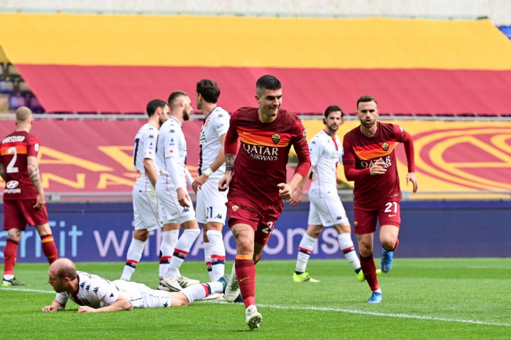 Roma vs Genoa: Mancini Menangkan Giallorossi