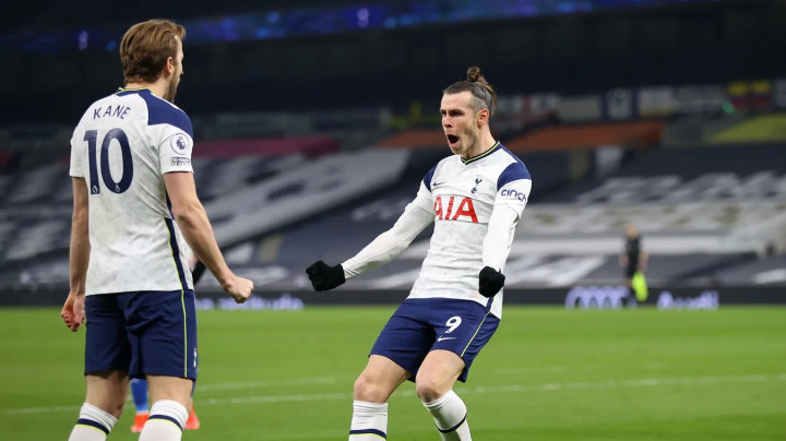 Spurs vs Crystal Palace: Brace Bale dan Kane Menangkan The Lilywhites