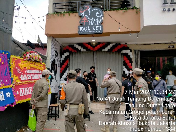 Peresmian Restoran Milik Rizky Billar Dibubarkan Satpol PP
