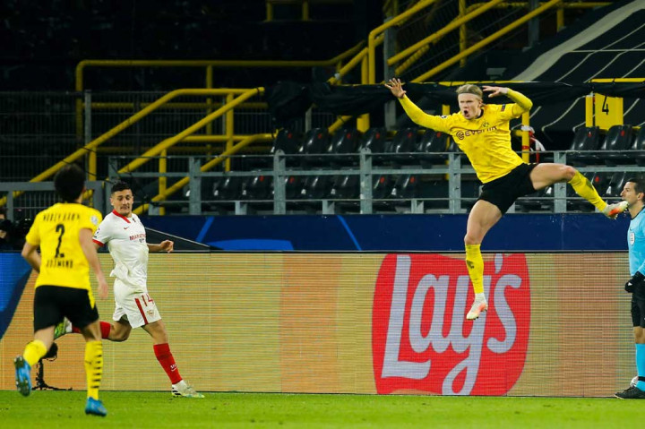 Dortmund Vs Sevilla: Brace Haaland Bawa Die Borussen ke Perempat Final