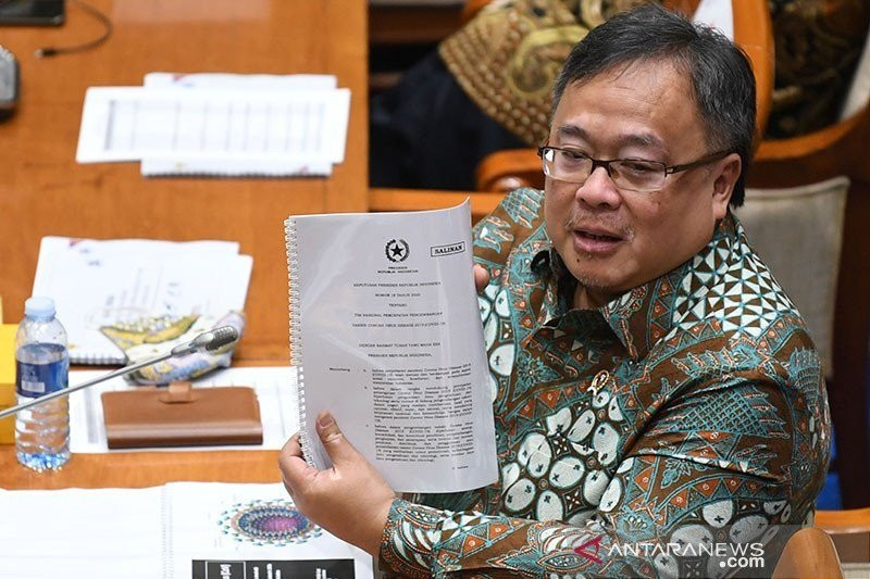 Menristek/Badan Ristek dan Inovasi Nasional (BRIN) Bambang Brodjonegoro. Antara Foto/Puspa Perwitasari