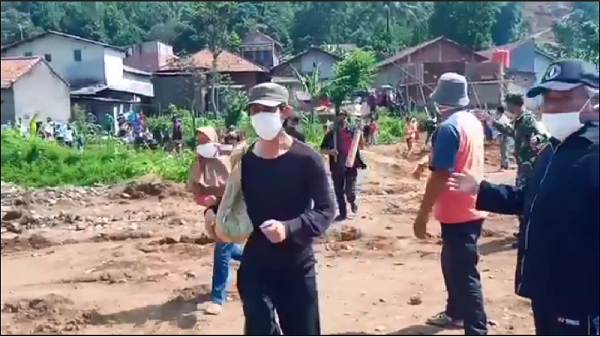 BNPB Simulasikan Pencegahan Longsor di Bandung Barat