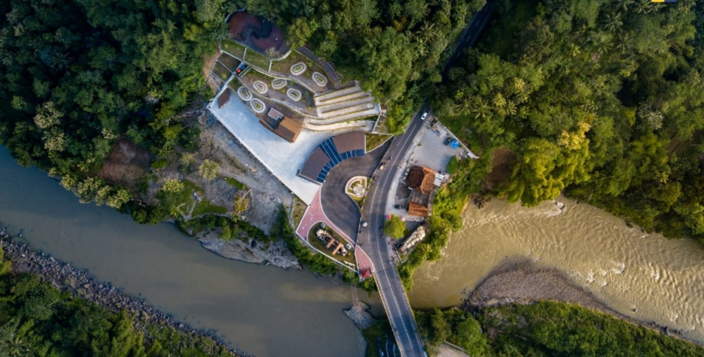 Penataan kawasan dan pembangunan infrastruktur di kawasan Borobudur. Foto: Kementerian PUPR