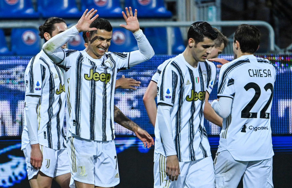 Liga Italia: Hattrick Ronaldo Bawa Juventus Tekuk Cagliari 3-1