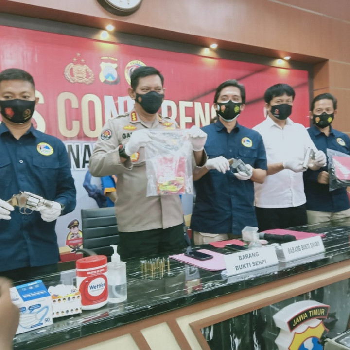 Pengedar Sabu dan Senpi Rakitan di  Jombang Ditangkap