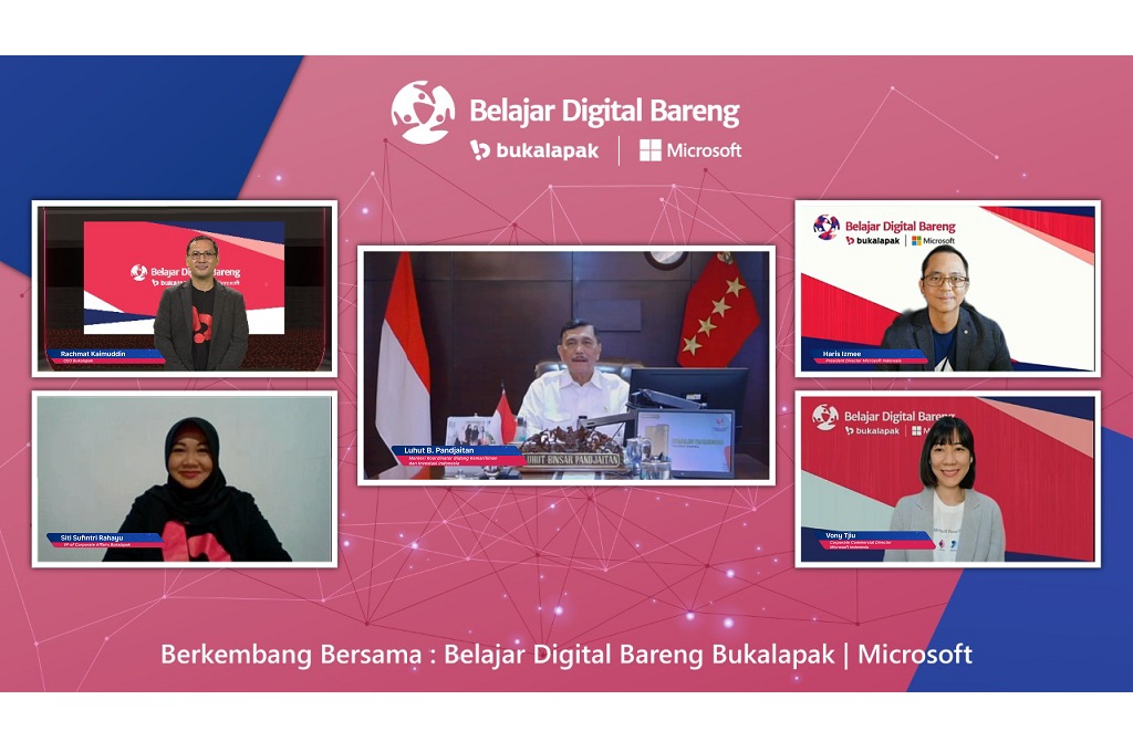 Bukalapak dan Microsoft mengumumkan program pelatihan digital untuk UMKM.