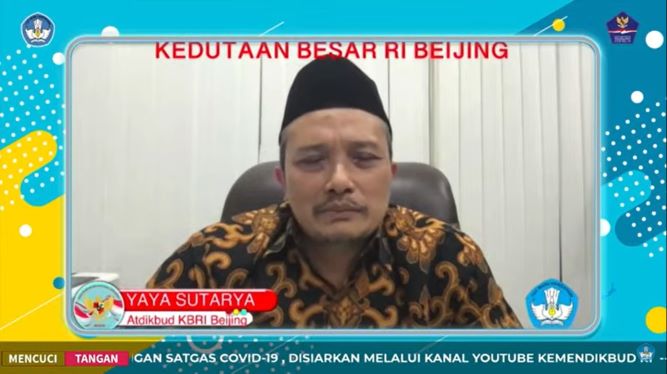 Atdikbud KBRI Beijing, Yaya Sutarya. Foto: YouTube