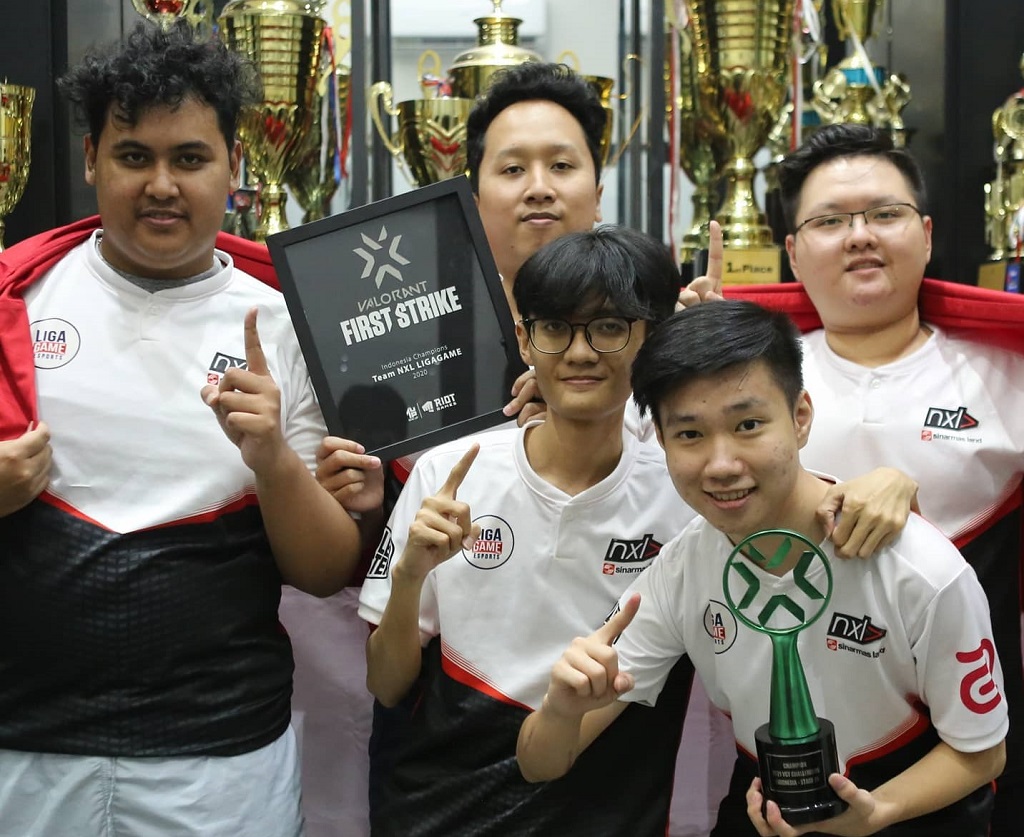 Tim Valorant dari NXL LIGAGAME. (Facebook/NXL)