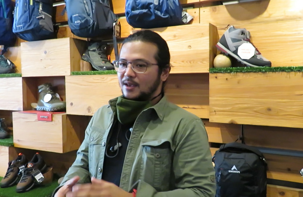 Brand Ambassador Eiger Adventure, Ramon Y Tungka. (Foto: A. Firdaus/Gaya.id)