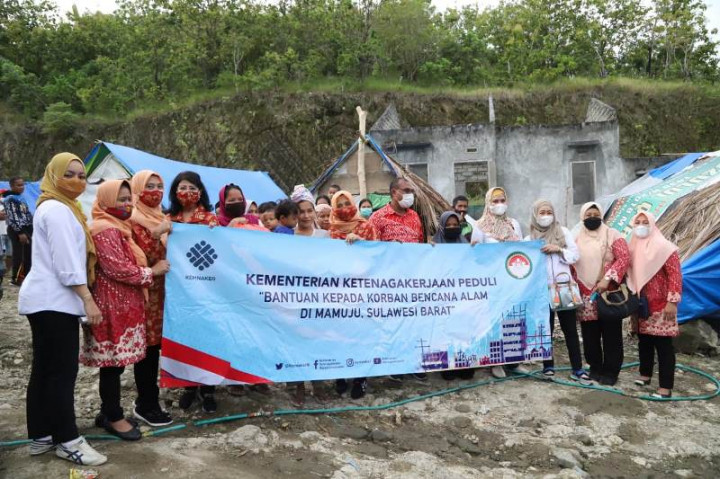 DWP Kemenaker Salurkan Bantuan Rp200 Juta untuk Korban Gempa Mamuju