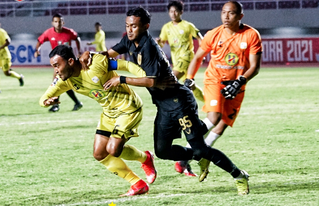 Suasana pertandingan PSIS Semarang vs Barito Putera (twitter: @psisfcofficial)