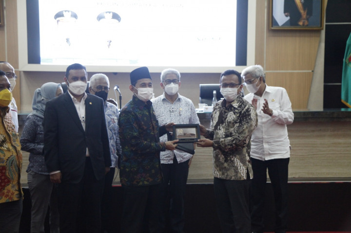 Mawardi Yahya Memaparkan Kemandirian Pangan Sumsel kepada Baleg DPR