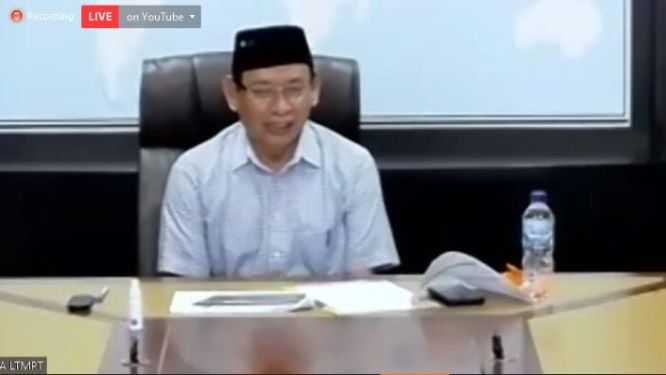 Ketua LTMPT Mohammad Nasih. Zoom