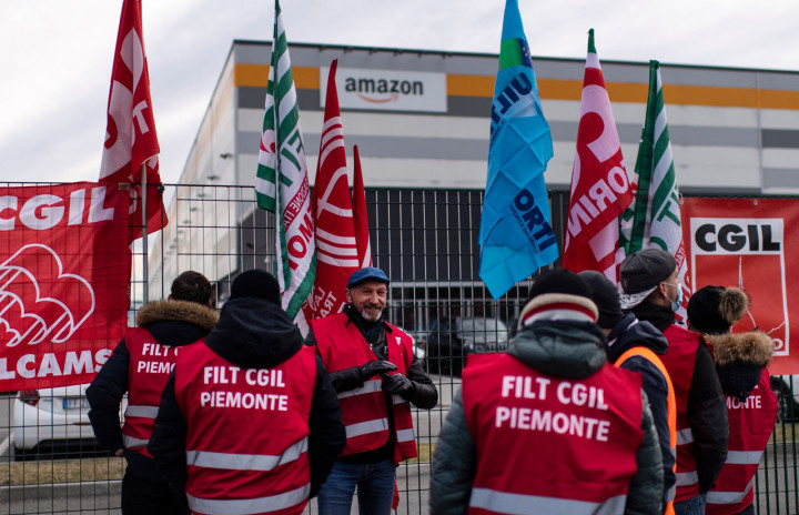 Tuntut Jaminan Kerja, Pekerja Amazon Italia Mogok Nasional 24 Jam