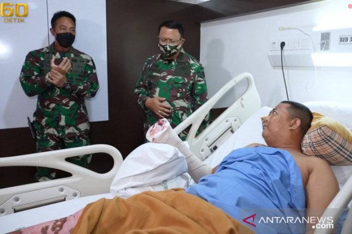 Prajurit TNI Korban Kecelakaan Helikopter MI-17 Semangat Sembuh