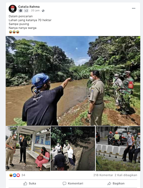 Tangkapan layar informasi yang beredar di media sosial