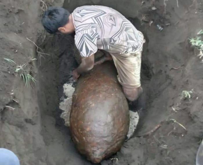 Bom Mortir 600 Kg Diduga Sisa PD II Ditemukan di Maluku Utara