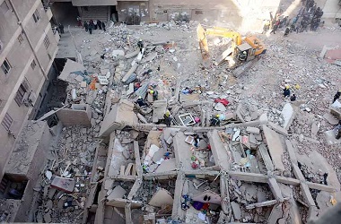 5 Orang Tewas dalam Insiden Bangunan Roboh di Kairo