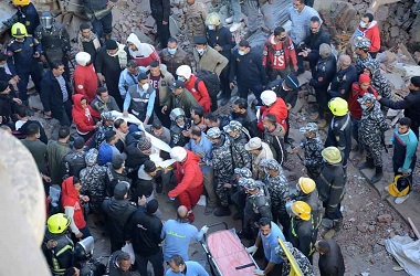 Korban Tewas Apartemen Roboh di Kairo Jadi 18 Orang