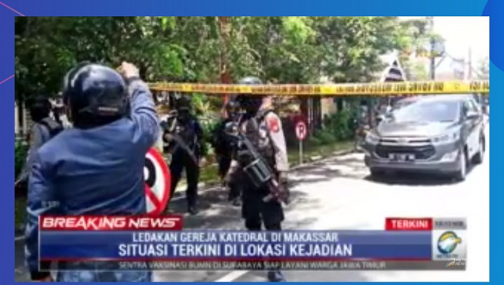 Ledakan di Katedral Makassar Terjadi Setelah Ibadah Selesai