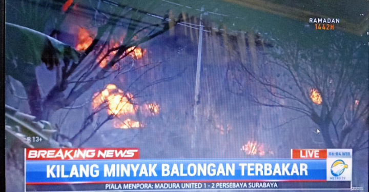 7 Orang Alami Luka Bakar Akibat Kebakaran Kilang Balongan Pertamina