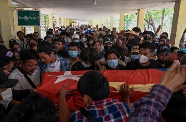 Pasukan Myanmar Lepaskan Tembakan di Acara Pemakaman Warga