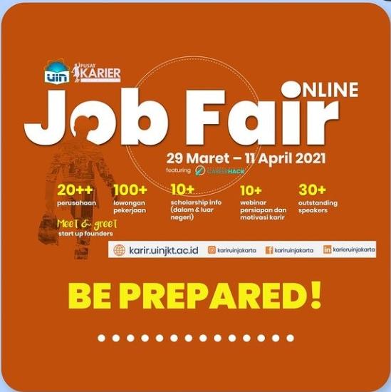 20 Perusahaan Buka Lowongan Kerja di <i>Job Fair Online</i> UIN Jakarta