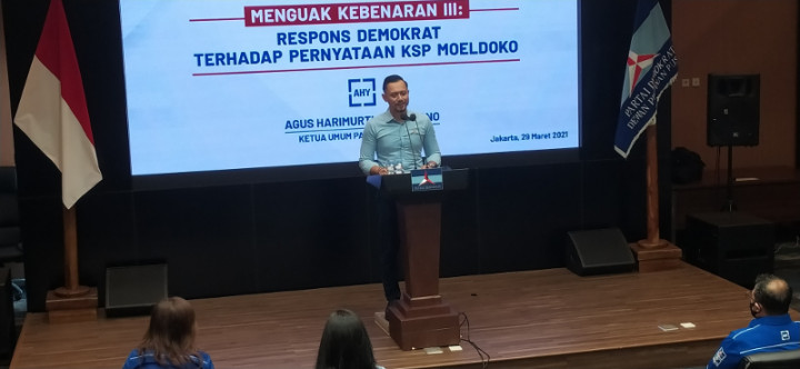 AHY Sebut Semua Pernyataan Moeldoko Soal Demokrat Bohong