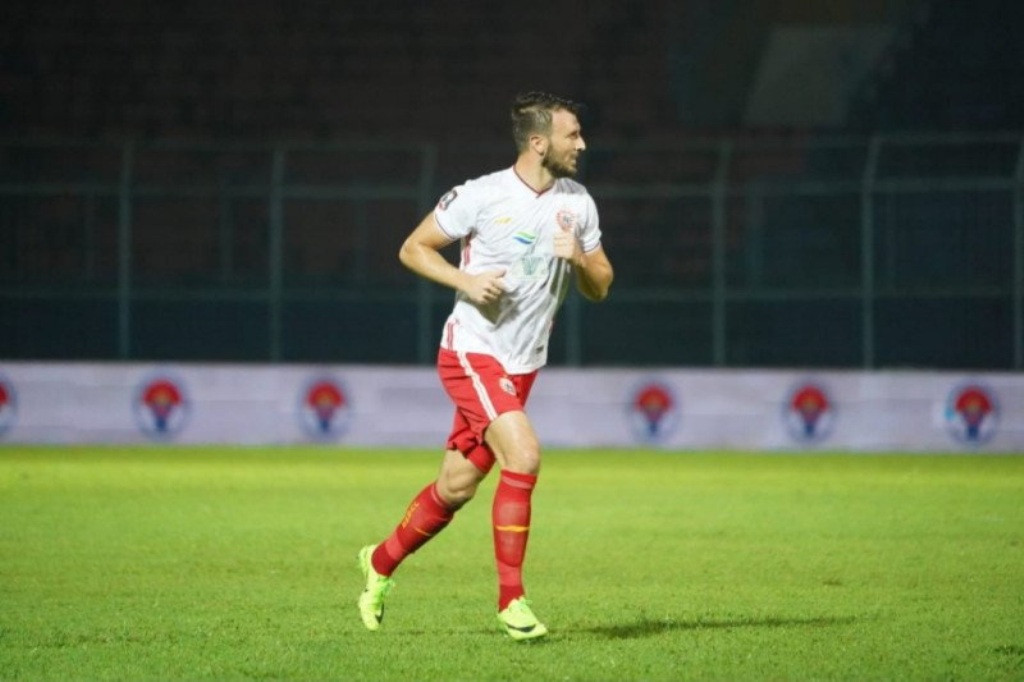 Pemain Persija Jakarta Marco Motta. HO/Tim media Persija