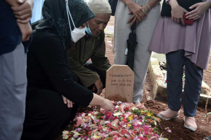 Prosesi Pemakaman Aktor Senior Wawan Wanisar