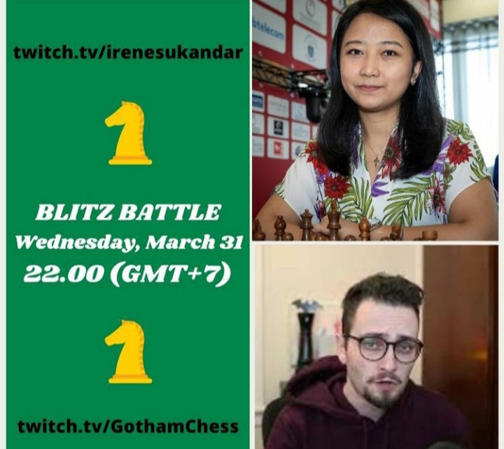 GM Irene tantang Gothamchess. (instagram/@irenesukandar)