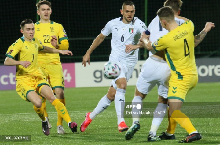 Kualifikasi Piala Dunia Zona Eropa: Italia Kerja Keras Bungkam Lithuania