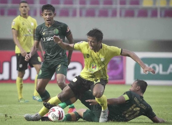 Laga terakhir Barito Putera di penyisihan grup Piala Menpora 2021 melawan Persikabo (Dok. Barito Putera)