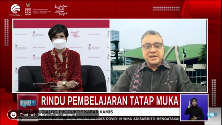 Siswa Tinggal dengan Orang Tua Komorbid Tidak Usah Ikut PTM