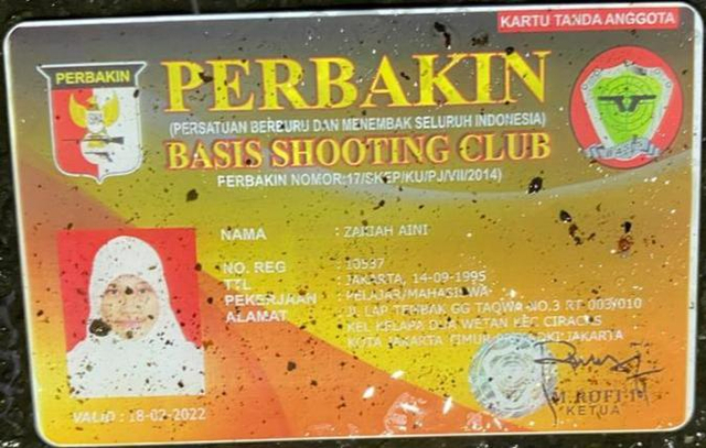 Fakta Terkait Senjata dan Kartu Anggota Klub Menembak Milik ZA