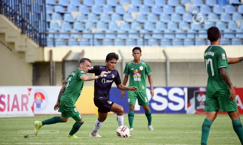 Suasana laga PSS Sleman vs Persik Kediri. (ligaindonesiabaru.com)