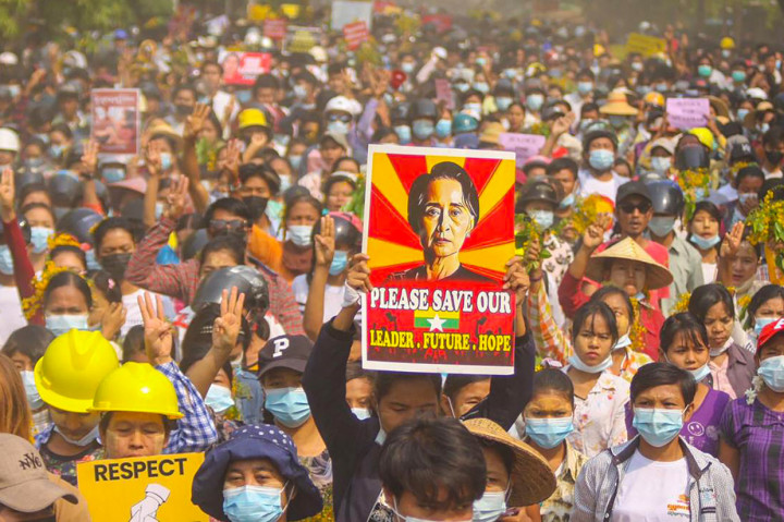 536 Orang Meninggal dalam Aksi Kudeta Militer Myanmar