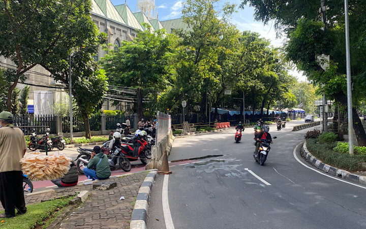 Tak Ada Rekayasa Lalu Lintas di Sekitar Gereja Katedral