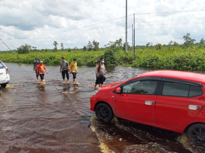 Jalan Trans Kalimantan Kembali Tergenang