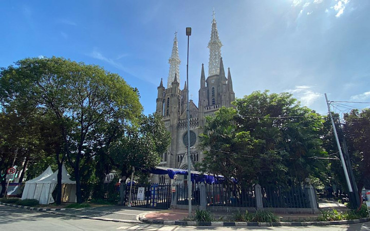 Jelang Paskah, Kapolri Tinjau Gereja Katedral