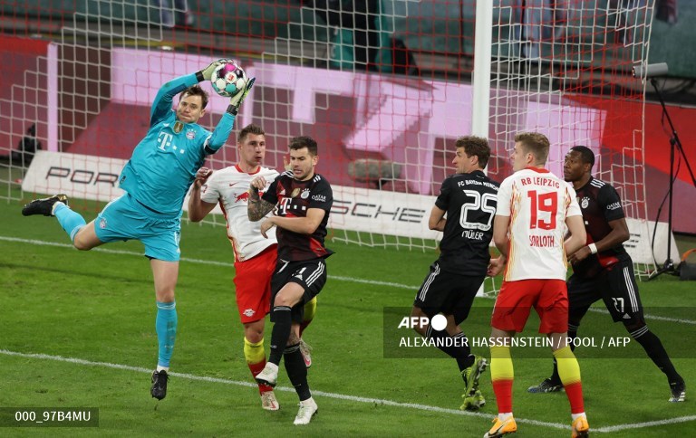 Suasana pertandingan RB Leipzig vs Bayern Muenchen (AFP/Alexander Hassenstein)