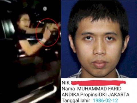  Pengemudi Fortuner yang todongkan senjata ke pengendara motor. (foto: ist) 