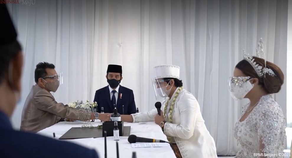 Presiden Joko Widodo hadiri pernikahan Atta-Aurel/Biro Pers Sekretariat Presiden.