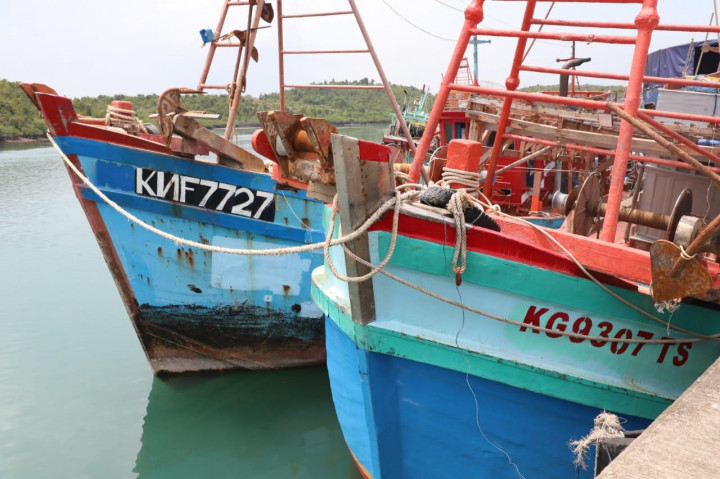 KKP Sita 2 Kapal Pelaku Illegal Fishing di Natuna Utara