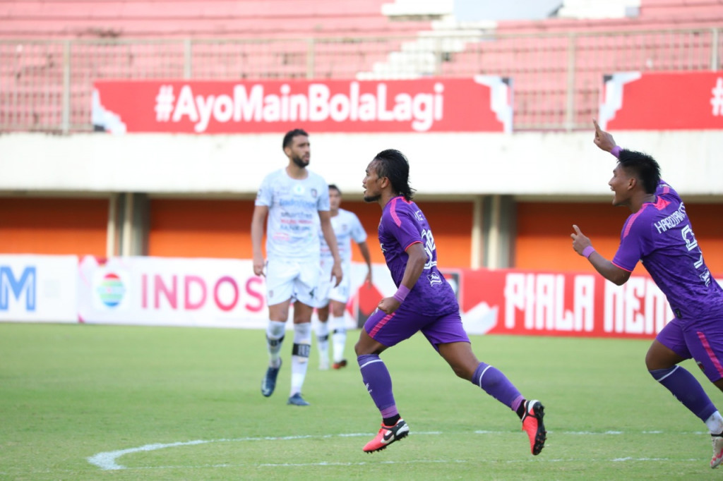 Pemain Persita Tangerang pada pertandingan di Piala Menpora 2021 (Dok. Media Persita)