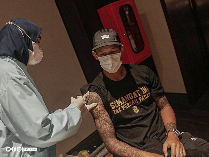 Jelang Perempat Final, Pemain PSS Jalani Vaksinasi Kedua